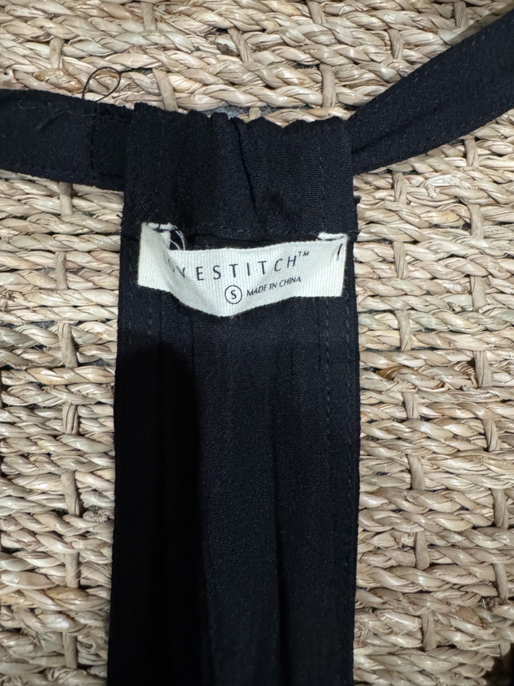 lovestitch Black Maxi Dress with Tassel Tie - Picture 4 of 4